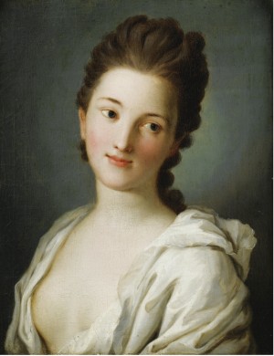 Portrait of Woman in White Suit